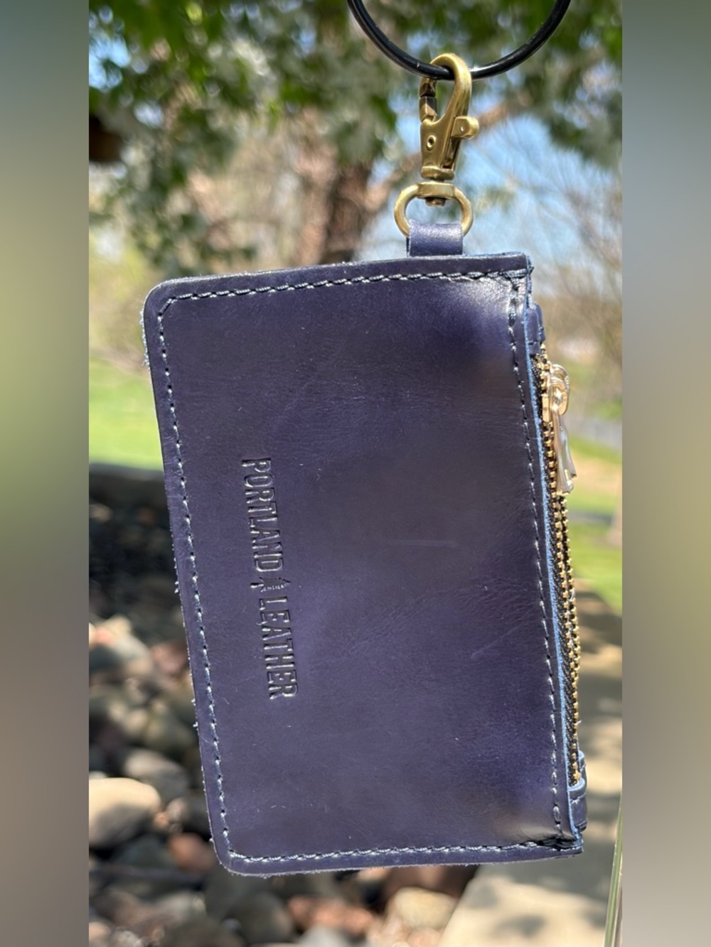 Sabrina Wallet Portland Leather Cowboy Blue NWOT - Picture 3 of 11